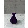 Kalpli Mor Mini Vazo 5 Cm Dekoratif Masa Üstü Aksesuar