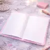 Kalpli Pembe Peluş Defter