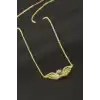 Kanat Nazar Zirkon Taşlı Kolye