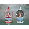 Kardan Adam Ve Noel Babalı Işıklı Müzikli Kar Küresi