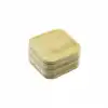 Kare= 9.7 X 9.7cm 6pcs Bambu - Ahşap Çay Tabak Bx40