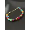 Karışık Kırık Doğaltaş Bileklik