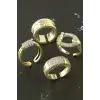 Karışık Lüks Zirkon Taşlı Çelik Yüzük 1 Adet