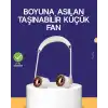 Katlanabilir Asılabilir Mini Fan Usb Şarjlı 3 Kademeli Sessiz