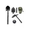 Katlanabilir Kamp Küreği Küçük Kazma Kürek Seti Pusulalı