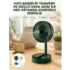 Katlanabilir Usb Şarjlı Masaüstü Soğutucu Mini Fan Telefon Tutucu