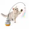 Kedi Şekilli Dönen Peluş Balıklı Olta Oyuncağı