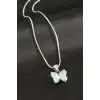 Kelebek Çelik Kolye