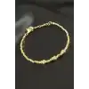 Kelebek Oval Metal Bileklik