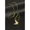 Kelebek Sedef Lüks Çelik Kolye