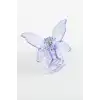 Kelebek Şeffaf Renkli Mandal Toka 8 cm