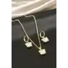 Kelebek Taşlı Set Kolye