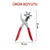 6 Başlıklı Döner Kemer Delme Aleti Metal Delik Açıcı Pense, Deri Kanvas Kemer Delme Makinesi