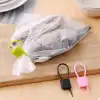 Kilit Şeklinde Silikon Kablo ve Poşet Bağlama Atı (3lü Set)