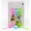 Kilit Şeklinde Silikon Kablo ve Poşet Bağlama Atı (3lü Set)