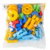 King Kids Tekerlekli Boru Lego 72 Parça
