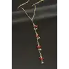 Kiraz Çelik Y Kolye