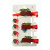 Kiraz Çilek Pens Toka 8 Adet