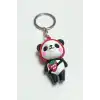 Kırmızı Başlıklı Panda Silikon Anahtarlık
