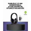 Kırmızı  Headset Mikrofonlu Sağlam Kablolu Konforlu