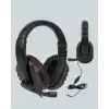 Kırmızı  Headset Mikrofonlu Sağlam Kablolu Konforlu