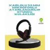 Kırmızı Işıklı  Kulaklığı Kablolu Mikrofonlu Profesyonel