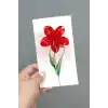Kırmızı Lotus Toka 6 cm (Kartsız)