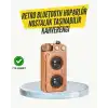 Klasik Görünümlü Bluetooth Hoparlör 360 Derece Stereo Ve Fm Radyo