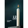 Klasik Mum 12 Adet - Kokusuz Mum 721864
