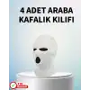 Komik Tasarımlı 4’lü Araç Kafalık Kılıfı Polyester Kumaş