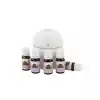 Kompakt Mini Hava Nemlendirici 5 Esans Hediyeli LED Işıklı USB Aromaterapi Cihazı