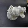 Krem Ayı Figürü Duvar Süsü Asılabilir Hediyelik Dekoratif 25x19 Cm