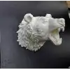 Krem Ayı Figürü Duvar Süsü Asılabilir Hediyelik Dekoratif 25x19 cm