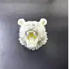Krem Ayı Figürü Duvar Süsü Asılabilir Hediyelik Dekoratif 25x19 Cm