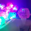 Kristal Tasarımlı Led Işıklı Mor Yüzük