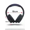 Kulak Üstü Bluetooth Kulaklık Ayarlanabiilir Uzun Pil Ömrü Kablosuz 5.0 Bluetooth