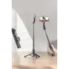 Kumandalı Tripod Telefon Tutucu Selfie Çubuğu 360 Derece Dönebilen