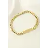 Künye Çelik Bileklik (İsim Yazılabilir) 3 cm