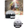 Küre Disko Topu Müzik Çalar Renkli Lazer Işıklı Bluetooth Disko Parti Işığı Kumandalı