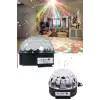 Küre Disko Topu Müzik Çalar Renkli Lazer Işıklı Bluetooth Disko Parti Işığı Kumandalı