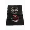 Kurt Desenli Baff Boyunluk