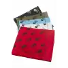 Kuru Kafa Desenli Keten Bandana 50*50