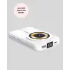 LCD Göstergeli Manyetik Powerbank Type C USB Girişli