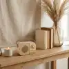 Led Aydınlatmalı Hoparlör Bej