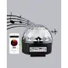 Led Disko Küresi Bluetooth Hoparlörlü Ritimle Senkronize Döner Işıklı