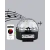 LED Disko Küresi Bluetooth Hoparlörlü Ritimle Senkronize Döner Işıklı