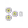 Led Lamba 3lü Uzaktan Kumandalı Yapışkanlı