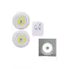 Led Lamba 3lü Uzaktan Kumandalı Yapışkanlı