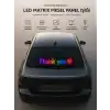 LED Matrix Piksel Panel Işığı USB Uygulama Kontrollü Kaydırmalı Yazı Ekranı