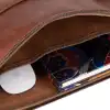Leeds 16 inç MacBook Ve Pc Uyumlu, Hakiki Deri, El Yapımı Kılıf, Karamel
